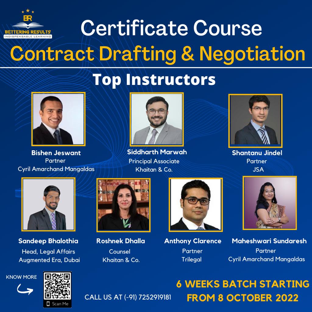 Contract Drafting & Negotiation - BETTERING RESULTS