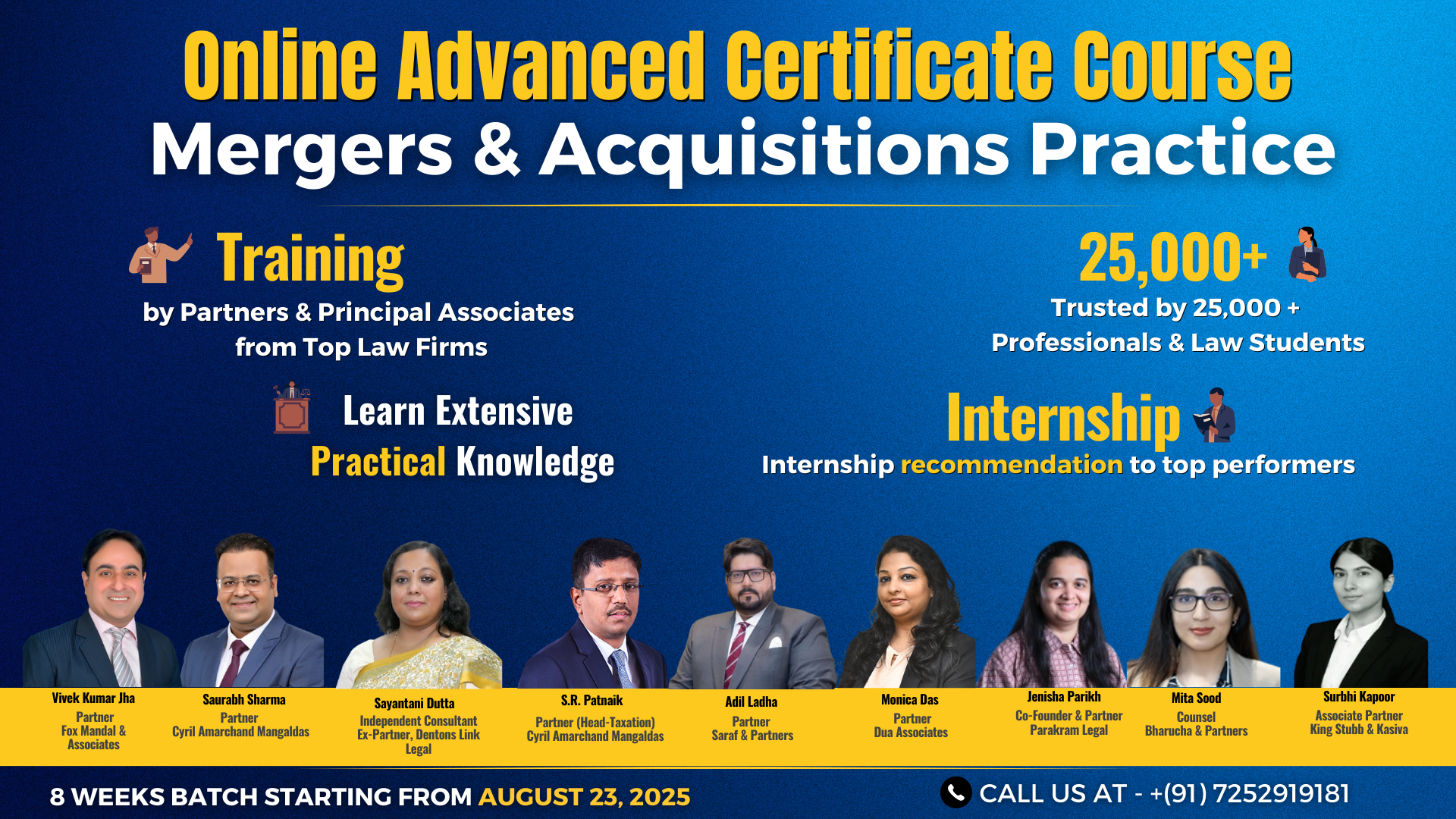 JOIN our 8-Weeks Certificate Course & Mentorship Program on Mergers and ...
